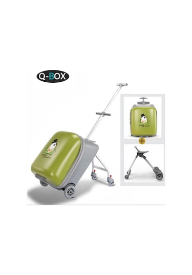 Heybee Luggages Heybee Sevimli Canavar Oturulabilir Yeşil Çocuk Valiz Diğer