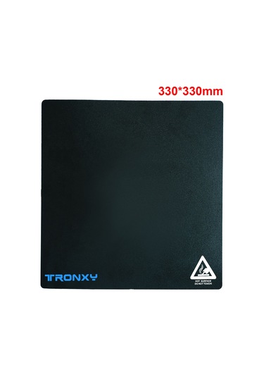 Yaozixa 3d Yazıcı Isı Taban Sticker'ı Siyah 330x330mm Yüksek Sıcaklık Dayanıklı Pvc Pla/abs Tutucu Modeli Kolay Çıkarma