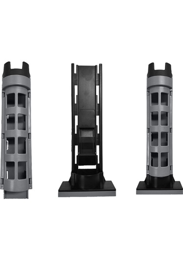 Jeehugo Kırmızı Plastik + Kauçuk Olta Çubuğu Tutucu, 28cm Yükseklik, 4.5cm İç Çap, 200g Ağırlık