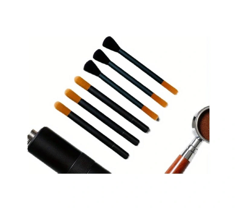 Dashanshop Çift Başlıklı Kahve Temizlik Fırçası Seti Barista Ekipmanları Çift Panel