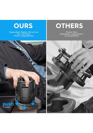 Yifomall Abs Malzeme Araç İç Donanımı, Fiber/ Siyah/ Karbon Siyah Renk Seçenekli, Özel Yetkili Ip Tipi İç Mekan Düzenleyici Bardak Tutucu