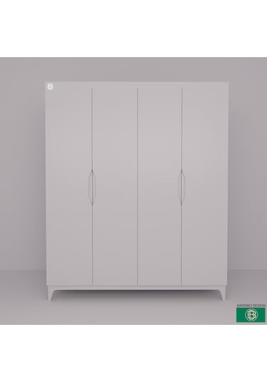 Elbise Dolabı 4 Kapaklı Geniş Depolama Alanlı Elbise Dolabı 4 Kapaklı Geniş Depolama Alanlı