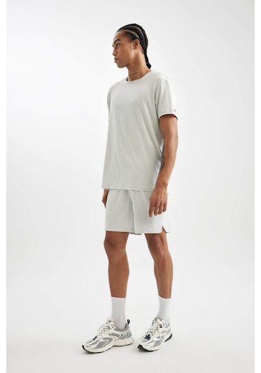DeFactoFit Standart Fit Normal Kesim Sporcu Kısa Paça Şort C9176AX24AUGR493