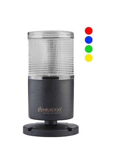 RGB IŞIKLI KOLON - 40-250V AC/DC - SABİT, FLAŞÖR, ÇAKAR, BUZZER
