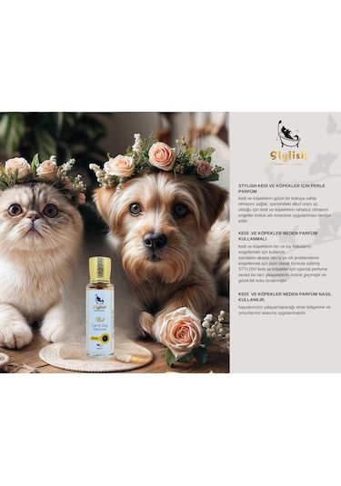 Stylish Kedi Köpekler İçin Exculusive Parfüm Serisi Perle