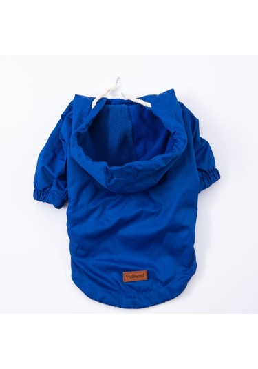 Pettrend Mavi Mont Köpek Mont Köpek Kıyafeti Köpek Yağmurluğu