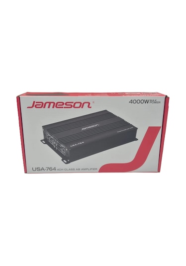 Jameson Amfi - 4000w 4 Kanallı Ses Ve Bass Anfisi - Jameson Usa-764 Amfi