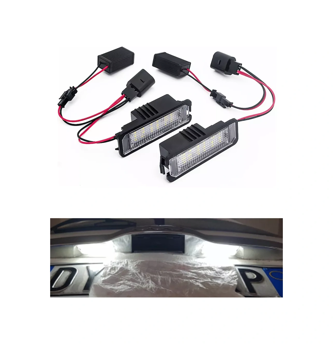 U Mastera Plaka Aydınlatması. Vw Golf Passat Polo Lupo 2 Adet, 2 Bloklu 239256684