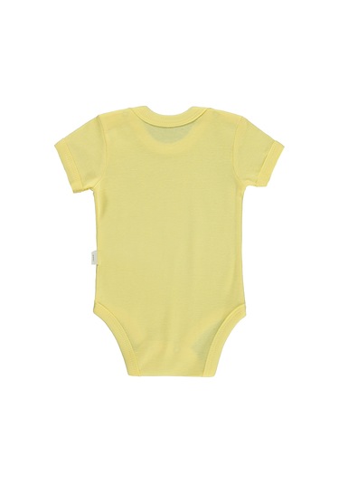 Civil Baby Cute Bunny Baskılı 1-36 Ay Çıtçıtlı Badi - Sarı Açık Sarı