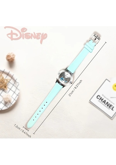 Trendooze Disney Stitch Çocuk Kol Saati Mavi Doğum Günü Hediyesi Okul Ofis Çocuklar İçin Mavi
