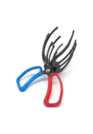 Folinda Büyük Boy Üç Dişli Metal Balık Tutucu - El Temizliği Sağlar, Luya Balık Klipsi, 21 11.5cm Ağırlık 200g