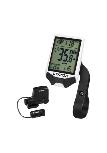 Lixada-bisiklet Kablosuz Bilgisayar Bisiklet Bilgisayar Ritim Y13402w Beyaz