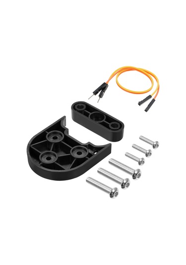 Leezsing Xiaomi M365 İçin 10 İnç Jant Donanımı - Siyah: Çamurluk Arayüzü, Ayak Tutucu Arayüzü, Vida Ve Led Uzatma Kablosu