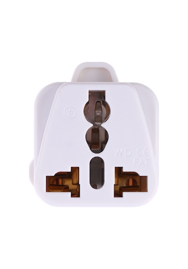 Taşınabilir Evrensel Soket - Büyük Güney Afrika Fiş Güç Adaptörü Seyahat Şarj Cihazı Beyaz