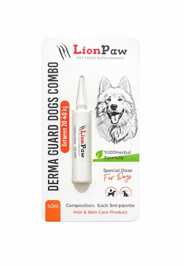 2'li Set Köpek 20-40 Kg Bitkisel İç Dış Parazit Ense Bitkisel Damla Seti - 5 Damla 5 Tablet