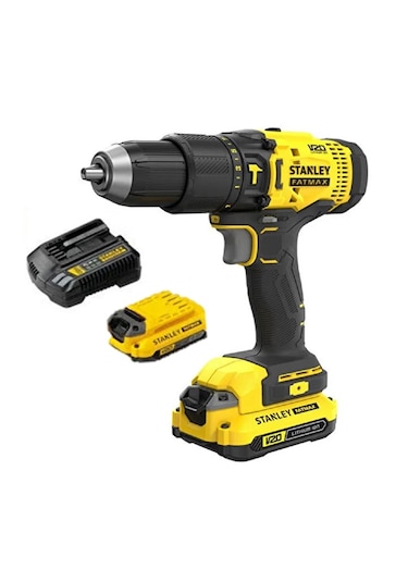 Stanley SCD718 D2KA-TR Çift Akülü Darbeli Vidalama + 100 Adet Aksesuar Seti + Sırt Çantası + Gözlük + Yapıştırıcı