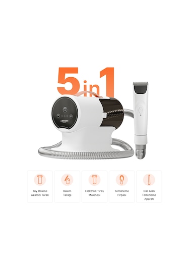 Xenon Smart 5'i 1 Arada Evcil Hayvan Tüy Bakım Seti