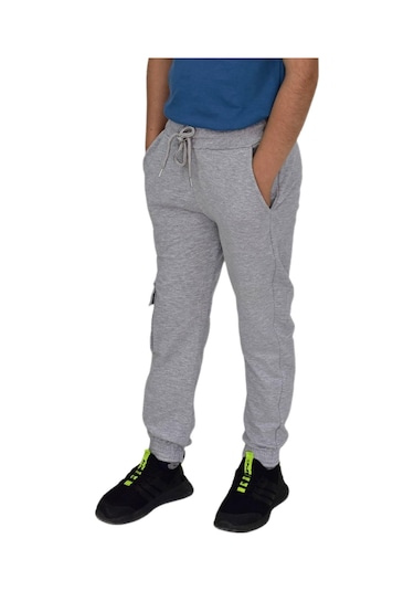 Erkek Çocuk Tek Kargo Cepli Eşofman Altı Bgl-st04630 Gri