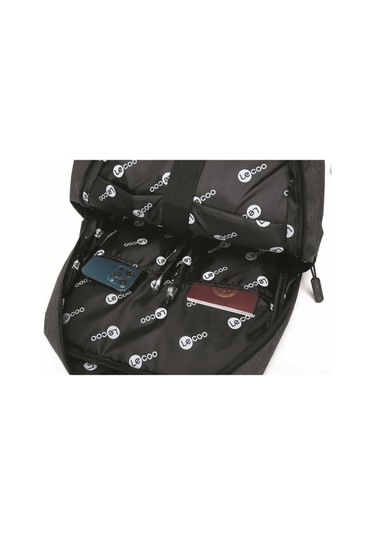 Lecoo Bg01 15,9 İnç Laptop Bölmeli Çok Fonksiyonlu Sırt Çantası Siyah