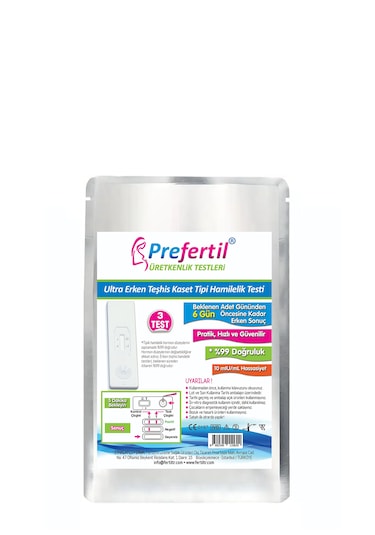 Ultra Erken Gebelik/hamilelik Kaset Test - 1 Paket 3 Test