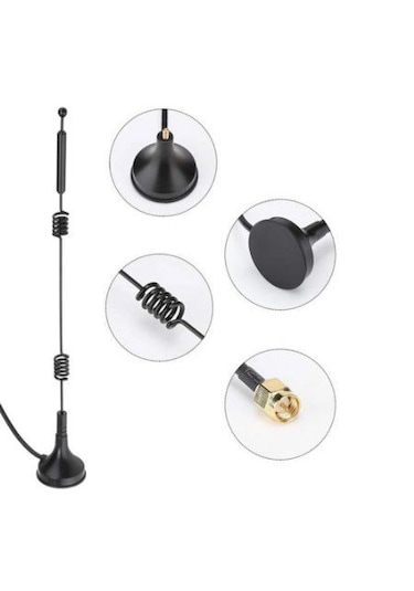Yüksek Kazançlı Wi-fi Anteni 25 Cm Kablo 12dbi Wifi Modem Anten