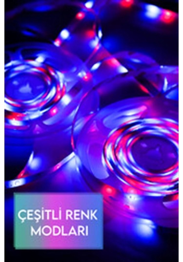 Dempower 10 Metre Şerit Led Çok Renkli