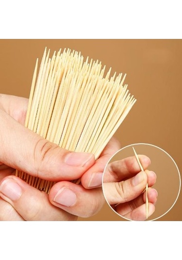 Tek Kullanımlık 100 Adet Ev Yaşam Bambu Kürdan Restoran Bambu Kamp İnce Kürdan Ev Kullanımı Çift Başlı 200 Adet Taşınabilir Aksesuarlar Doğal Diğer Diğer