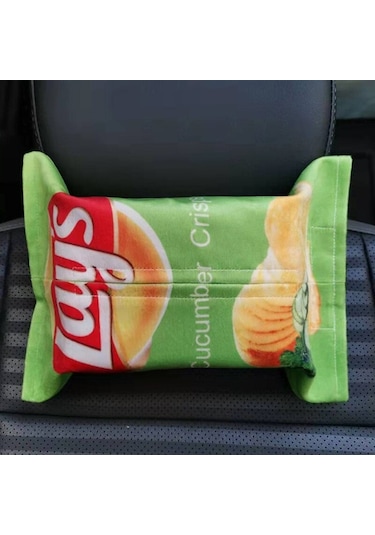 Otomotiv F-patates Cipsi Doku Kutusu Işık Lüks Asılı Banyo Doku Çanta Restoran Ev Soyut Kağıt Yaratıcı Araba Pazen Peçete Kutusu