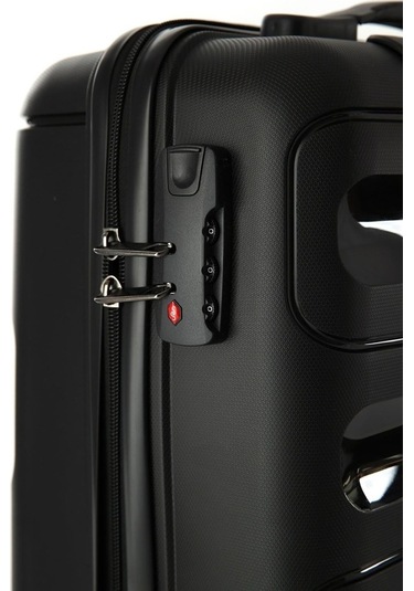 Kırılmaz Valiz Kılf Set Orta Boy Siyah Polipropilen Gövdeli 8683255012411 Siyah