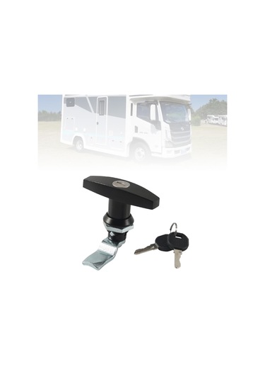 Homyl T Saplı Kilit Anahtarlı Alet Kutusu Araba Karavan Siyah