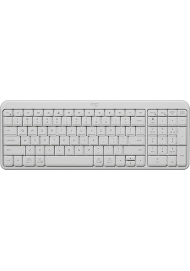 Logitech K251 Kâşığız Bluetooth Klavye, İş Laptopu Ofis Kullanımı Beyaz