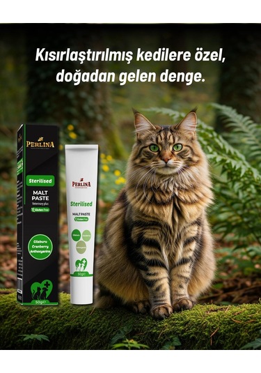 Perlina Kısır Kedi Sterılısed Malt Paste