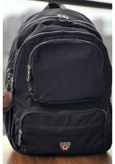 Nemo Group Siyah Okul Seyahat Sırt Spor Çantası