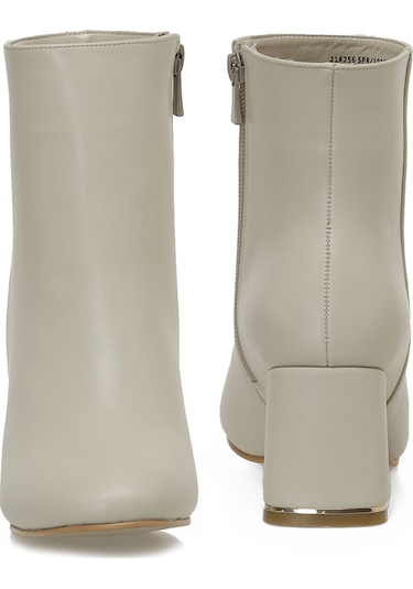 Butigo 21k-256 5pr Bej Kadın Topuklu Bot 000000000102054667 Bej