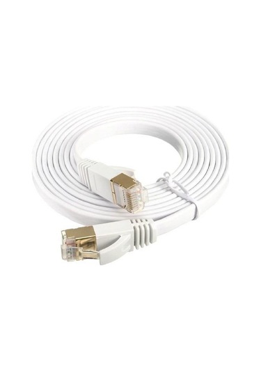 Ancheyn Cat7 Ethernet Rj45 Modem İnternet Kablosu Flat 5 Metre 10gbps 600mhz 4259