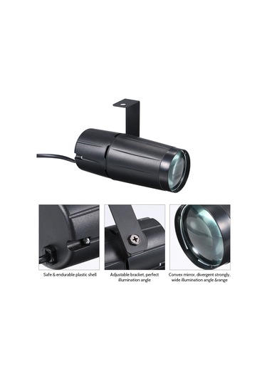 Neevoyu 10w Led Işık Kaynağı Mini Spot Işığı, Yeşil Renk, Ac90-240v Giriş, Ev Ve Sahne Dekorasyonu Için, Avrupa Tipi Şarj, Plastik Ve Metal Malzeme Yeşil