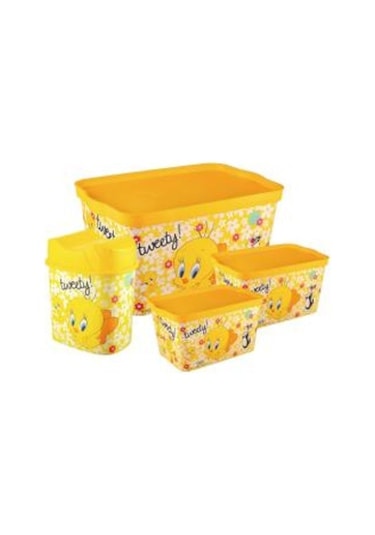 Tweety 3 Lü Oyuncak ve Hobi Kutu Seti +Çöp Kutusu