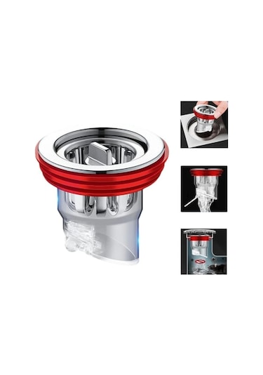 Wc Banyo Yer Sifonu Gider Koku Akış Önleyici Antikoku Çekvalf Tap