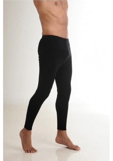 Erkek Siyah Yün Alt Içlik % 75 Yün 25 Akrılık 001