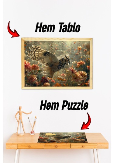Ahşap Çerçeveli Puzzle - Tablo Hthp - 011 23 X 32 120 Parça