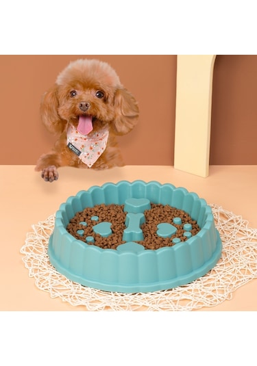 Sones Yavaş Yemek Kasesi Boğulma Önleyici Köpek Kasesi Kedi Köpek Mama Kasesi