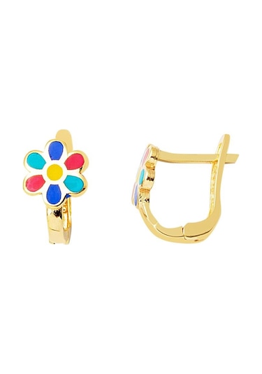 Gökkuşağı Altın Çocuk Küpesi