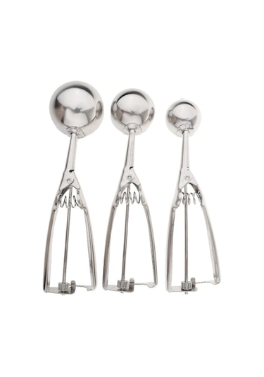 Suntek Et Meyve Kurabiye Karpuz Için 3 Dondurma Kepçe Tetik Seti