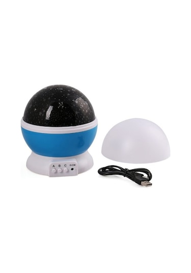 Dönen Projeksiyon Gece Lambası Star Master Ay Yıldız Duvar Led (404810359)