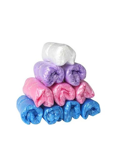 Ulzyvf 100 Adet 50 Çift Su Geçirmez Ayakkabı Kılıfı - İnşaat, Ofis, Ev İçin Hijyenik Koruma Mavi Mavi