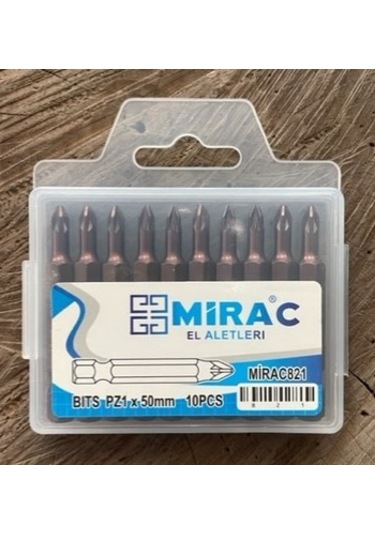 Mrc Pz1 İnce Bits Uç Mıknatıslı İnce Yıldız Uç Pz1 Vida Sıkma Ucu 50mm 10adet