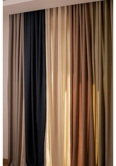 Olea 140x270 Cm 2 Adet Fon Perde Yeşil