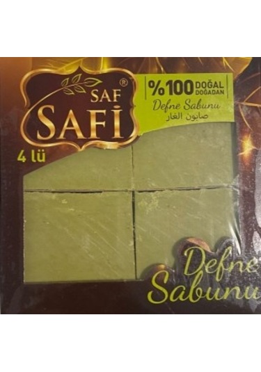 Saf Doğal Defne Sabunu 4'lü 600 gr
