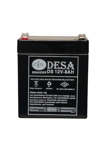 Desa 12V 5Ah Bakımsız Kuru Akü