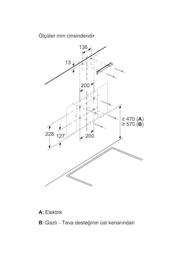Siemens LC64KPJ20T 60 CM Duvar Tipi Davlumbaz